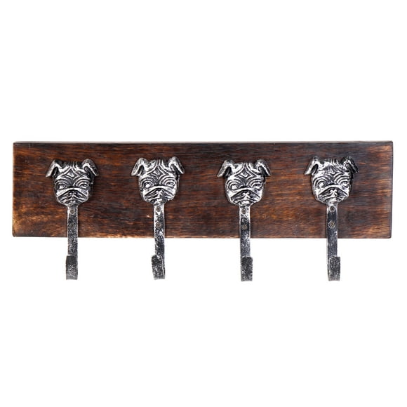 Porte-hameçon Rustique Antique en Argent