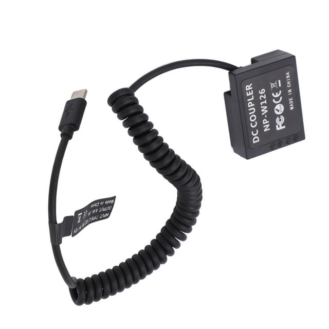NP-W126 Batterie Factice, Remplacement du Port Type-C pour Fuji XT2 pour Fuji XT1