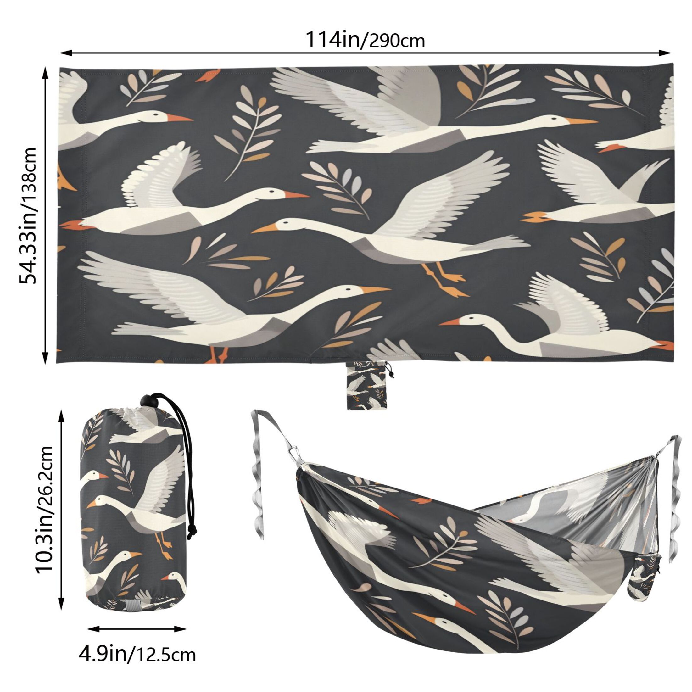 Hammock Camping Hammock Nylon Portable Hammock Travel Camping Hammock Flying Swan