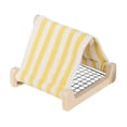thumbnail image 2 of Casa nido de pájaro hamaca colgante accesorios de jaula de pájaros cómodo transpirable fácil Amarillo, 2 of 9