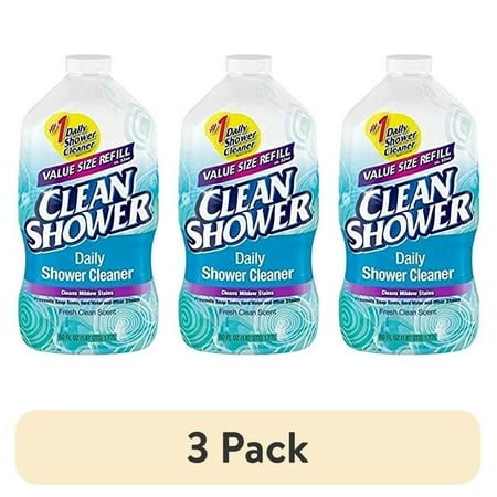(3 pack) 1PK Clean Shower Fresh Clean Scent Daily Shower Cleaner 60 oz. Liquid