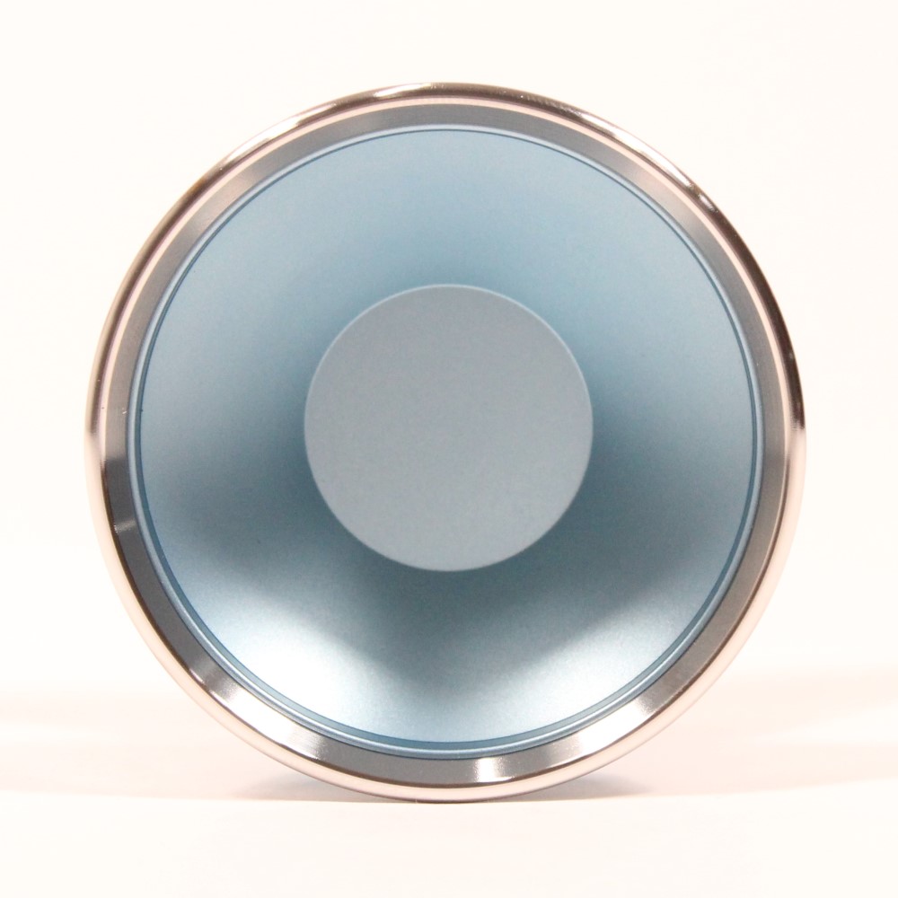 yoyofriends Netrunner Yo-Yo - Bi-Metal - 7075 Aluminum with Hollow Stainless Steel Rims (Ice Blue w/Raw Rims)