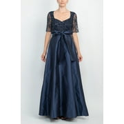 Adrianna Papell Women's Embellished Bodice Ball Gown Blue Size 2