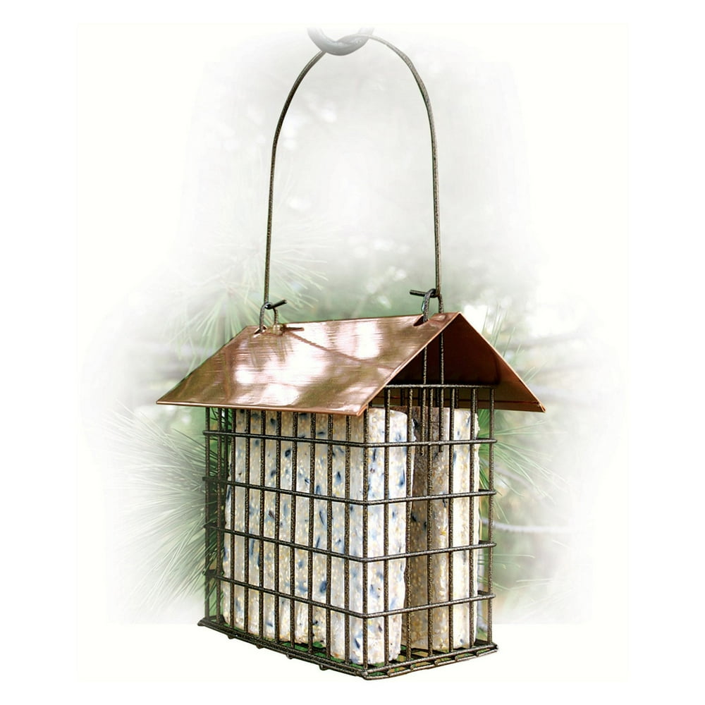 Wood Link Top Double Suet Cage Feeder