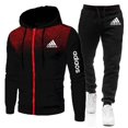 thumbnail image 5 of Nueva ropa deportiva cálida de lana de otoño e invierno de alta calidad para hombre, Sudadera con capucha, pantalones de chándal, traje de dos piezas, ropa deportiva estampada a la moda, 5 of 5