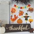 thumbnail image 3 of 9Pcs/Set Window Stickers Thanksgiving Theme Window Clings Floor Clings Self Adhesive Window for Halloween Party Decoration Accessories Thanksgiving Themed Pattern Rectangle (9.45x13.77cm), 3 of 5