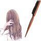 thumbnail image 5 of Cepillo de pelo con cerdas de jabalí, peine profesional de salón para cabello largo, grueso, rizado, ondulado, seco o dañado, reduce la rotura del cabello, 5 of 5