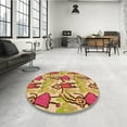 thumbnail image 4 of Ahgly Company Tapis d'Aire Rectangulaire Transitionnel Brun Acajou pour Intérieur, Lavable à la Machine, 5 Pieds x 8 Pieds, 4 of 7