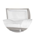 thumbnail image 5 of Titan Casket, Atlas XL Series Steel Casket (28" Oversize) in Silver Finish with White Crepe Interior, 5 of 5