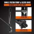 thumbnail image 5 of Torin 3 Ton Hydraulic Long Ram Jack with Single Piston Pump and Clevis Base Fits Garage/Shop Cranes, Engine Hoists,Black, W3036B, 5 of 10