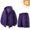 Purple, variant on Sentmoon Travel Sets for Women Cute Tops for Women and Elastic Waist Running Shorts Long Sleeve Hooded Neck Womens Travel Outfit Relaxed Solid Color Clothes with Pockets for Fall Hiking
