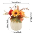 thumbnail image 2 of Mini Artificial Pumpkins for Fall Decor, Small Foam Pumpkins with Flowers and Maple Leaves for Halloween Thanksgiving Table Centerpieces, Outdoor Indoor Autumn Harvest Home Decorations, 2 of 6