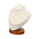 thumbnail image 4 of Soporte de exhibición para collares, soporte para busto de joyería, pendiente de maniquí, estante de cadena de almacenamiento, torre de collar para Beige y Bajo, 4 of 9