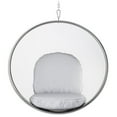 thumbnail image 2 of Afuera Living 42" Vinyl and Steel Hanging Bubble Chair in Silver, 2 of 4