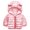Pink, variant on Vedolay Blazer jacket Girl's Ruffle Button Padded Winter Long Sleeve Jackets Outwear with Pockets,Pink 4-5 Years