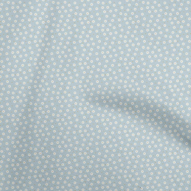 oneOone Georgette Viscose Sky Blue Fabric Floral Craft Projects Decor Fabric Printed By The Yard 42 Inch Wide
