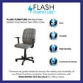 thumbnail image 4 of Flash Furniture Clayton Mid-Back Gray Quilted Vinyl Swivel Task Office Chair with Arms, 4 of 9