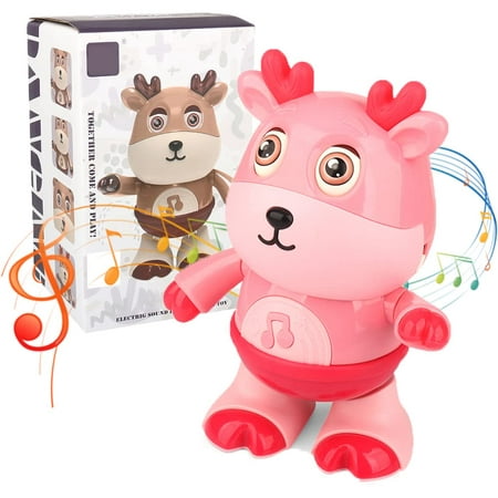 

Baby Deer Musical Toys 2022 Electronic Animal Toy Baby Elk Musical Toys Dancing Walking with Music and LED Lights Baby Toys Gifts for Boys and Girls from 3 to 18 Months