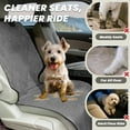 thumbnail image 2 of Dog Front Seatflex Seat Protector for Dog Car Cover for Pet Front Single Bucket Captain Chair Protector Grey, 2 of 6