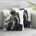 thumbnail image 3 of Autua Space Art Graphic Decorative Pillow Cover for Home Couch Living Room Sofa - High-Quality Year-Round Use Throw Pillow Case 1PC 20x20in, 3 of 5