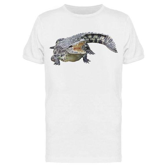 Nile Crocodile Isolated Tee Men's -Image by Shutterstock
