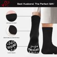 thumbnail image 4 of Funny Novelty Socks for Men Woman Valentine's Day Gift-Best Husband,Christmas Valentine Birthday Gifts for Him Husband Boyfriend, 4 of 7
