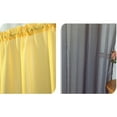 thumbnail image 3 of Sheer Curtains Set of 2, Yellow Gray Ombre Sheer Curtains Gradient Color Voile Window Curtains for Bedroom and Living Room, Rod Pocket  52"W x 94"H, 3 of 3