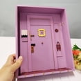 thumbnail image 6 of YWMJZEU Purple Wooden Key Holder Wall Mounted with 6 Key Hooks Floating Shelf Hanging for Entryway, 6 of 9