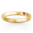 thumbnail image 3 of Stackable Birthstone Ring with Engraving - Ruby (July), 3 of 7