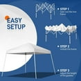 thumbnail image 4 of SAZYY Pop Up Canopy Tent, Outdoor Foldable Easy Up Party Tent w/Slant Legs, Event Portable Gazebo for Camping, Anniversary, Parties White 8x8ft, 4 of 8
