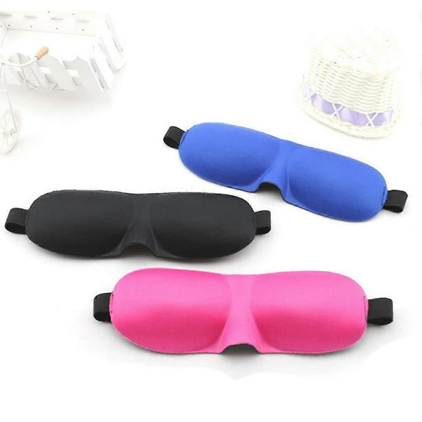 Contoured Sleep Mask Lightweight Adjustable Eye Mask for Comfortable Sleep, Travel, Work & Naps – Breathable Non Pressure Design