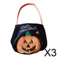 thumbnail image 1 of 3x Bolsa De Regalo De O Trato Suministros Para Regalos De Fiesta Con Asa Bolsa De Regalo De Halloween Calabaza Individual, 1 of 8
