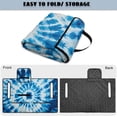 thumbnail image 5 of Yuyamidu Blue Golf Cart Seat Covers Whilpool Tie Dye Club Car Seat Towel with Front Pockets for 2 Person Seats Portable Travel Sports Golf Cart Accessories, 5 of 8