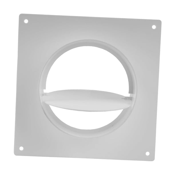 Conector de conducto de ventilación de , brida, acoplamiento, placa de pared, portátil, fácil instalación, repuestos, 4 pulgadas para conducto de Con placa de válvula