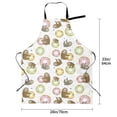 thumbnail image 2 of Kdxio Donut Sloth Apron with Pockets Adjustable Kitchen Aprons for Men Women Waterproof Aprons for Cooking,Drawing,Crafting, Baking Household Cleaning, 2 of 8
