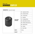 thumbnail image 2 of Hinkley Lighting 991001F Downrod Coupler for Hinkley Ceiling Fans - Silver, 2 of 3