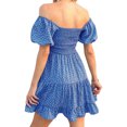 thumbnail image 4 of Summer Floral Print Women Square Neckline Ruffle Mini Dress, 4 of 6