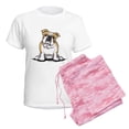 thumbnail image 6 of CafePress - Cute English Bulldog Women's Light Pajamas - Women's Short Sleeve Print T-Shirt and Pants Light Cotton Pajama Set, 6 of 7