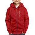 thumbnail image 5 of Mercatoo Boys Zip up Hoodi𝐞s Coats Thick Fleece Multi Zipper Pockets Cotton Hoodi𝐞 Sweatshirts Youth Kids Outdoor Warm Jackets, 5 of 6