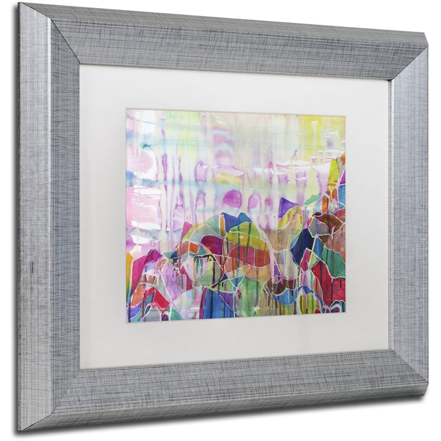 Trademark Fine Art "Chakragill" Canvas Art by Lauren Moss White Matte, Silver Frame
