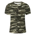 thumbnail image 5 of Taqqpue Mens Plus Size Camouflage Shirt Casual Loose T-Shirt Short Sleeve Round Neck Shirt Pullover Summer Lightweight Casual Fit Tops for Men, 5 of 5