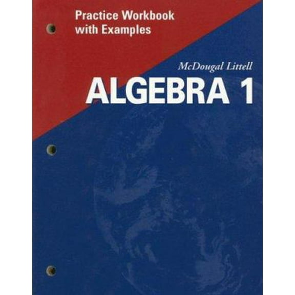 Pre-Owned McDougal Littell Algebra 1: Practice Workbook with Examples Se (Paperback) 0618020632 9780618020638