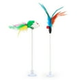 thumbnail image 4 of 2PCS Cat Teaser Wand Faux Feather Mouse Bell Spring Suction Cup Cat Wand Cat Toy, 4 of 10