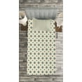 thumbnail image 3 of Ambesonne Retro Quilted Bedspread Set 2 Pcs, Circles Spots Colorful, Twin Size, Sky Blue Black Amber, 3 of 3