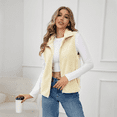 thumbnail image 4 of WQD Womens Sherpa Fleece Vest Lightweight Sleeveless Zip Up Jacket with Pockets Cozy Fuzzy Outerwear for Fall Winter Layering, 4 of 7