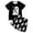 Black, variant on Weebloom Halloween Little Girls Summer Pajamas Ghost Short Sleeve Shirt And Shorts Cute Toddler Outfit Pumpkin Print Sleepwear Nightwear Pjs Loungewear Black 5-6 Years