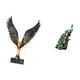 thumbnail image 5 of Estatua de la casa,Estatua de ala hecha a mano,artesanía de resina para cafetería,Figura de escritorio,Estante de estatua de pavo real para escritorio,decoración del hogar,Figura decorativa, 5 of 8