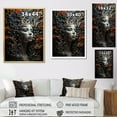thumbnail image 4 of Designart "Metamorphosis of Shadows Surrealism" Abstract Floater Framed Wall Art Living Room, 4 of 7
