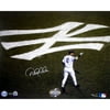 Derek Jeter Hand-Signed 2003 WS Batters Box Yankee Logo 16 x 20 Photogpraph
