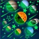 thumbnail image 2 of Pegatinas de estrellas y planetas que brillan en la oscuridad, calcomanías de pared adhesivas luminosas fluorescentes para decoración de dormitorio infantil BANYUO  Hogar, 2 of 5